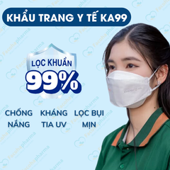 Khẩu trang 4D KA99 Khánh An chống bụi mịn 4 lớp cao cấp hộp 30 cái