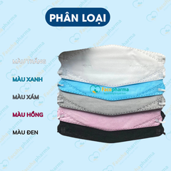Khẩu trang 4D KA99 Khánh An chống bụi mịn 4 lớp cao cấp hộp 30 cái