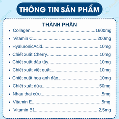 Nước uống trắng da Collagen 9X Plus 16000 cung cấp vitamin C nhau thai cừu giúp sáng da chống lão hóa mất ngủ chai 50ml