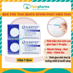 Que thử thai quickstick 2 vạch chính xác phát hiện thai sớm từ 7-10 ngày