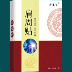 Miếng dán ngải cứu vai gáy cao cấp Aicaojingzhuitie hộp 12 miếng