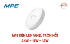 MPE Đèn LED panel tròn nổi 12W trắng