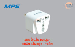 MPE Ổ cắm du lịch chân cắm dẹp - tròn