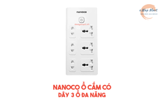 nanoco Ổ cắm có dây 3 ổ đa năng,3 ổ 2,1công tắc