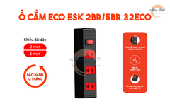 Điện Quang Ổ cắm ESK 5BR 32 ECO (3 lỗ 2 chấu, dây 5m, màu đen đỏ)