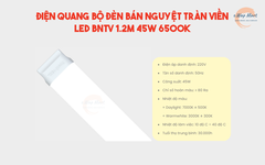 Điện Quang Bộ đèn bán nguyệt tràn viền LED BNTV 1.2m 45W 6500K