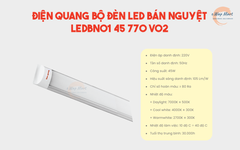 Điện Quang Bộ đèn LED bán nguyệt LEDBN01 45 770 V02 (1.2m 45W daylight, thân nhôm)