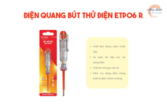 Điện Quang Bút thử điện ETP06 R (đầu vít dẹp,140mm, màu đỏ)