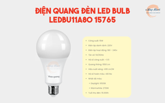 Điện Quang Đèn LED bulb LEDBU11A80 15765 (15W daylight, chụp cầu mờ)