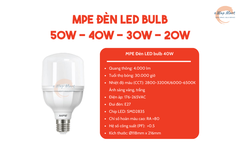 MPE Đèn LED bulb 40W trắng