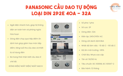 Panasonic Cầu dao tự động loại DIN 2P2E 40A