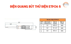 Điện Quang Bút thử điện ETP06 R (đầu vít dẹp,140mm, màu đỏ)