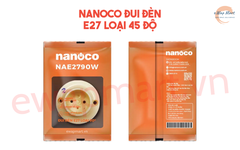 nanoco Đui đèn E27 loại 45 độ, màu trắng