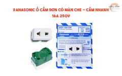 Panasonic Ổ cắm đơn có màn che - cắm nhanh 16A 250V