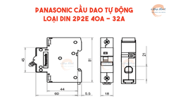 Panasonic Cầu dao tự động loại DIN 1P1E 20A