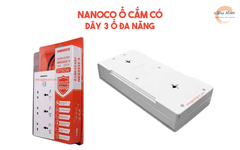 nanoco Ổ cắm có dây 3 ổ đa năng,3 ổ 2,1công tắc