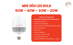 MPE Đèn LED bulb 20W trắng