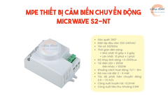 MPE Thiết bị cảm biến chuyển động MICRWAVE S2-NT