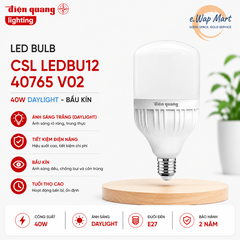 Điện Quang Đèn LED bulb công suất lớn LEDBU12 40765 V02 (40W ánh sáng trắng, bầu kín)