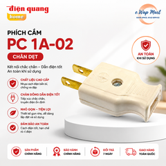 Điện Quang Phích cắm PC 1A-02 (chân dẹt)