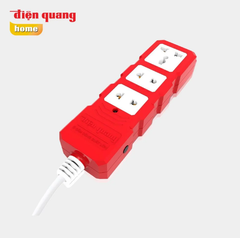 Điện Quang Ổ cắm công suất lớn ESK HP 3RW 5M (3 lỗ, màu đỏ trắng, dây 5m)