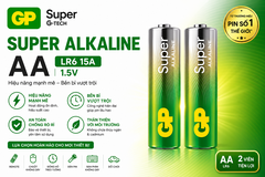 GP Pin tiểu Alkaline AA GP15AETA21-2GSBC2