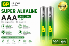 GP Pin đũa Alkaline AAA GP24AET21-2GSBC2