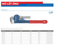 DongCheng Mỏ lết ống D071714 - Size 350mm/14'