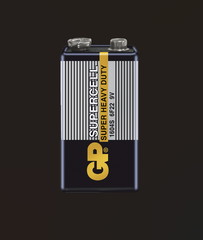 GP Pin 9 Volt Supercell - 1604S - IS1