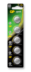 GP Pin cúc áo Lithium 2025 CR2025-2CPU5