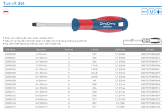 DongCheng Tua vít dẹt D090309 - Size 6×100mm