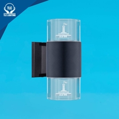 Đèn trang trí hai đầu họa tiết Cột cờ Hà Nội 14W thân đen - ba màu