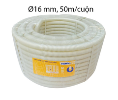 nanoco Ống luồn dây mềm Ø 16 màu trắng, 50m