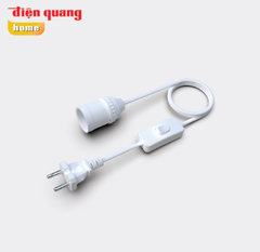 Điện Quang Chuôi đèn liền công tắc LH 10W E27 (dây dài 10m, màu trắng)