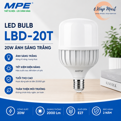 MPE Đèn LED bulb 20W trắng