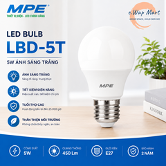 MPE Đèn LED bulb 5W trắng