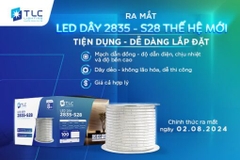 TLC Đèn led dây 2835 S28 - 120D - 8W - ba màu (vàng, xanh dương, tím hồng)