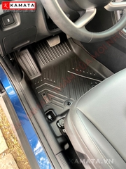 Thảm lót sàn ô tô Hyundai Creta 2022-2023 khuôn đúc TPV (1 bộ 3 tấm)