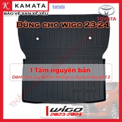 Thảm lót cốp xe ô tô Toyota Wigo 2017 -2023 chất liệu TPV cao cấp mới nhất