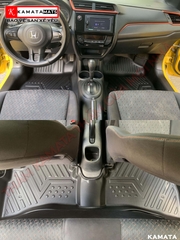 Thảm lót sàn ô tô Honda Brio 2014 - 2023 khuôn đúc TPV 1 bộ 3 tấm