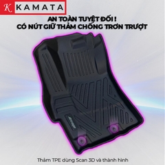 Thảm TPE lót sàn ô tô KAMATA Mitsubishi Mirage 2015 - 2019  đúc nguyên khối TPE