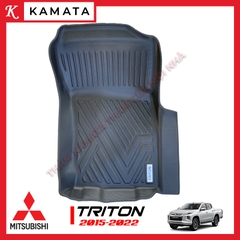 Thảm lót sàn ô tô Mitsubishi Triton 2015 - 2021 đúc nguyên khối TPV