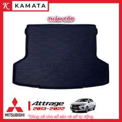 Thảm lót cốp xe ô tô  Mitsubishi Attrage 2013 - 2024 chất liệu TPV cao cấp mới nhất
