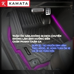 Thảm TPE lót sàn ô tô KAMATA Mitsubishi Mirage 2015 - 2019  đúc nguyên khối TPE