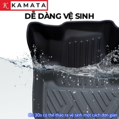 Thảm TPE lót sàn ô tô KAMATA Mitsubishi Mirage 2015 - 2019  đúc nguyên khối TPE