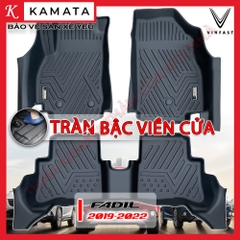 Thảm lót sàn ô tô 5D Vinfast Fadil 2019 - 2022 đúc nguyên khối TPV cao cấp