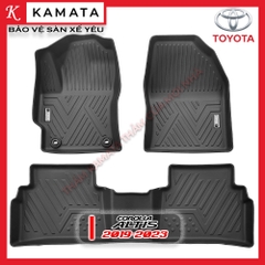 Thảm lót sàn ô tô Toyota Corolla Altis 2019 - 2022 đúc nguyên khối TPV (3 tấm/Bộ)