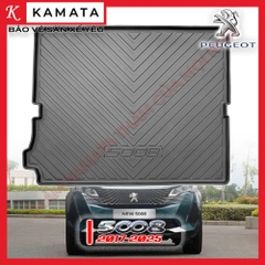 Thảm lót cốp xe ô tô Peugeot 5008 2017-2024 chất liệu TPV cao cấp mới nhất