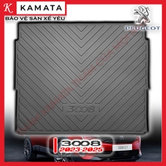 Thảm lót cốp xe ô tô Peugeot 3008 2017-2024 chất liệu TPV cao cấp mới nhất