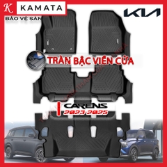 Thảm lót sàn ô tô 3D Kia Carens 2023-2025 đúc nguyên khối tràn viền TPV ( 1 bộ/4 tấm)